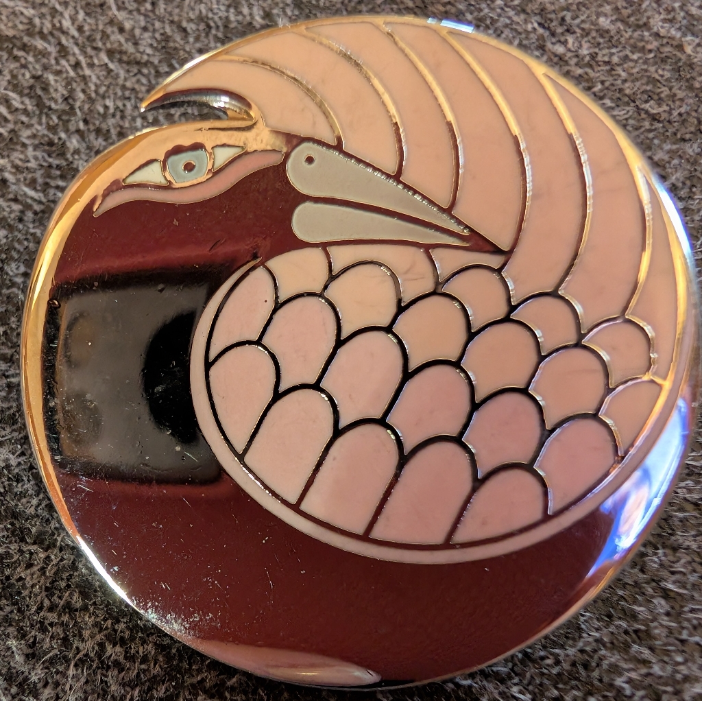Laurel Burch Silver Mynah Bird Pin 25$